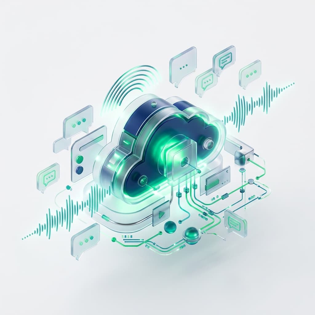 Issabel PBX Unified Comms 3D Cinematic Illustration